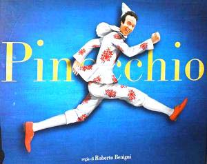 La locandina del film Pinocchio (regia di Roberto Benigni)